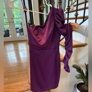 Karlie Purple Cocktail One Shoulder Dress Size: S